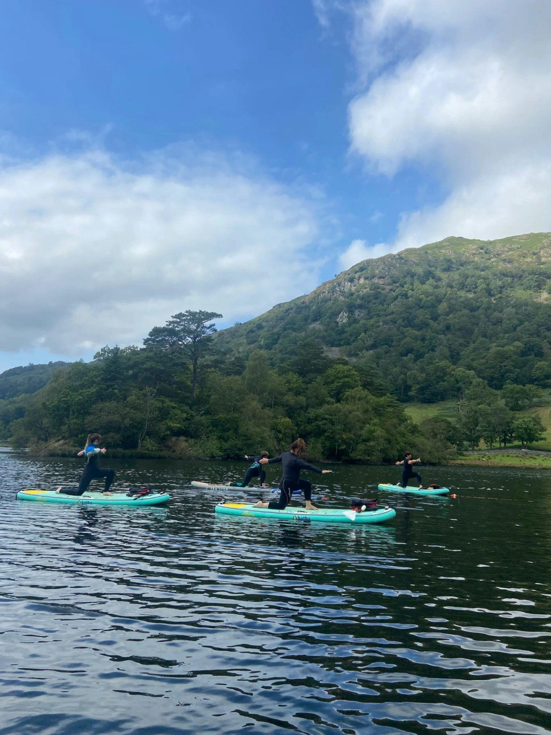 Yoga Paddleboarding Hiking in the Lake District