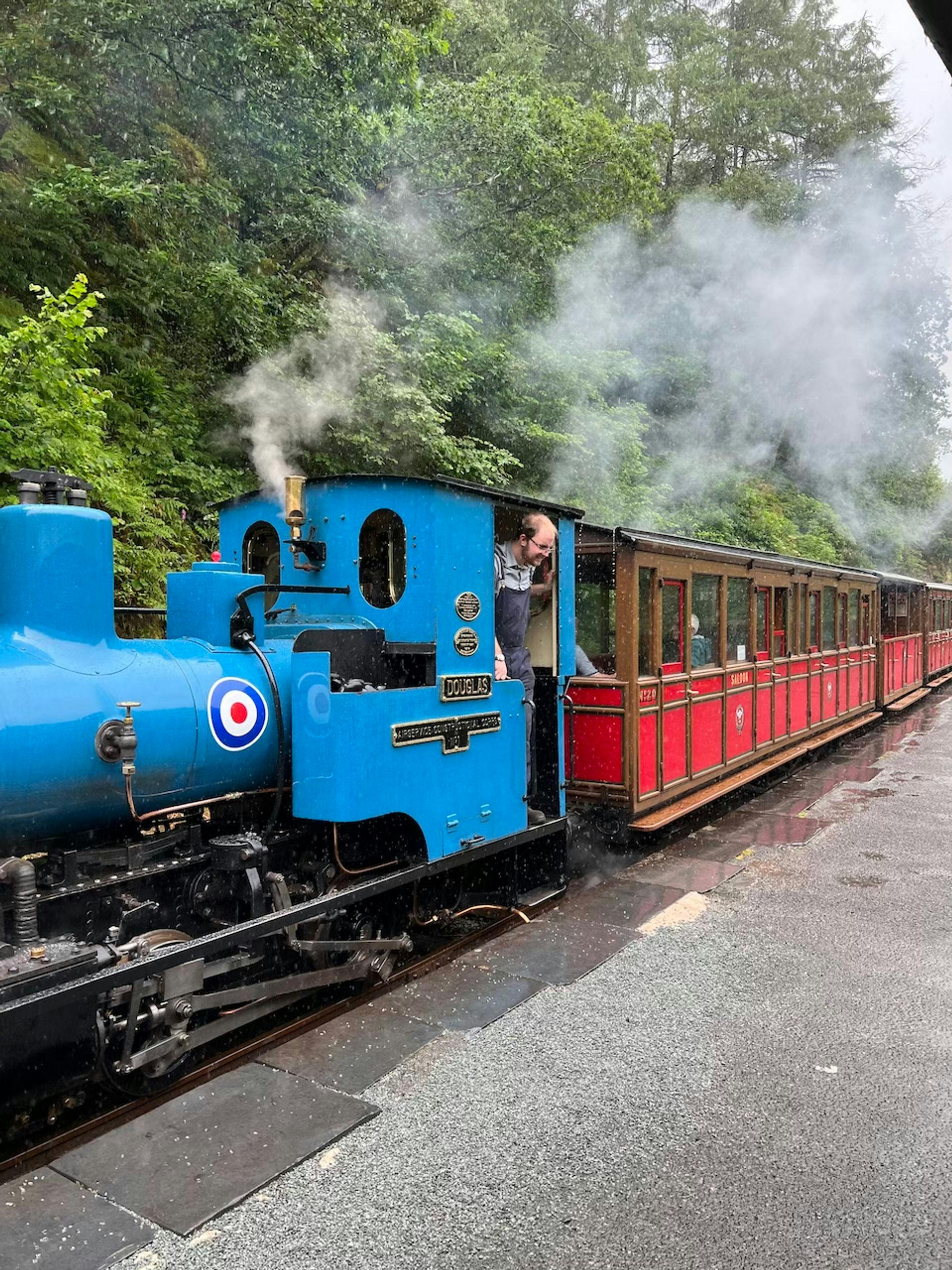 steam train in wales