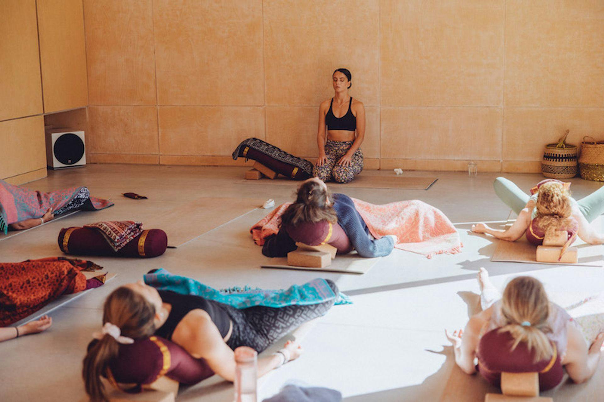 yoga studio and students in kent