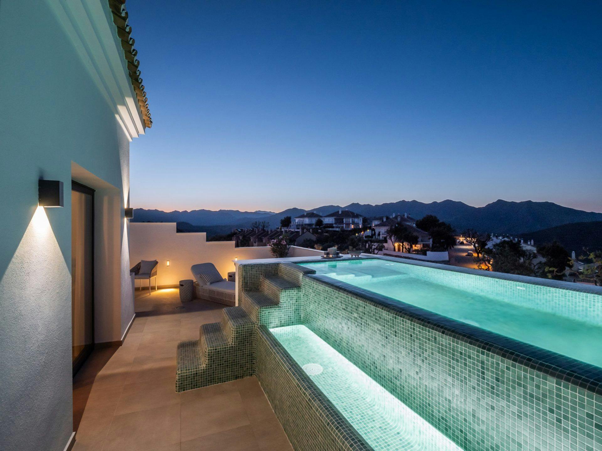 spanish villa pool